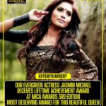 Jasmine Michael Instagram - Most Deserving Award for Most Deserving Person Her contribute on our Malaysian Industry is huge 7 times Award as Award Winning Actress Nominated In The Malaysian - Indian Festival Awards In Chennai Setting The Benchmark For The Growth of Talents Nationalwide Non Other, The One And Only @jasminmichael.official LIFETIME ACHIEVEMENT AWARD FOR THE ICONIC QUEEN MICA AWARDS 3D EDITION