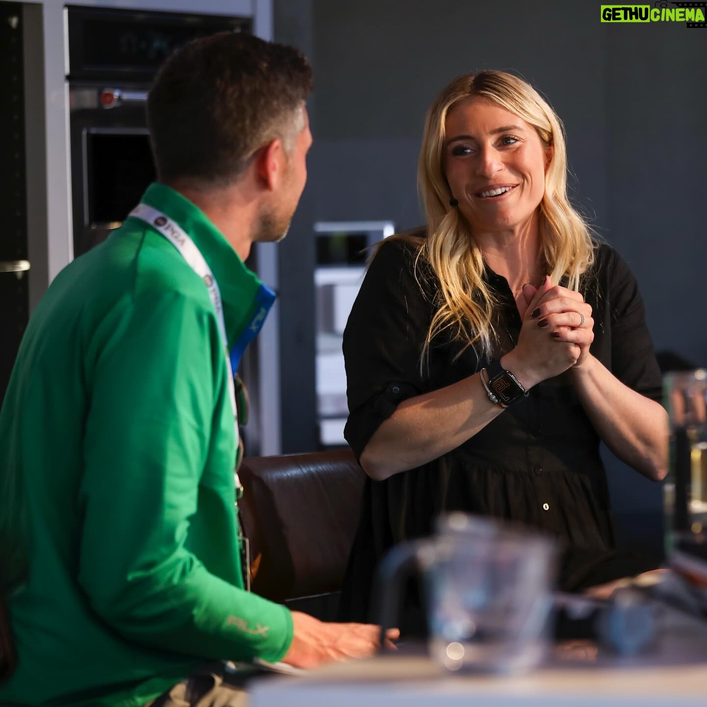 Jasmine Roth Instagram - We did it again! 😊 Had the best time being a #KitchenAidAmbassador this weekend. Loved talking all things kitchens at the @seniorpgachamp as a guest of @kitchenaidusa. I got to watch some golf, explore a little bit of Michigan, meet so many great people, and even cook in front of a crowd with @brettrothofficial - yikes! This year’s recipe was so fun because it’s a salad even @themeatatarian approves of, which you know is a big deal. And it’s perfect for meal prep or even party prep for a BBQ! So without further introduction, here’s the recipe: “Viral BBQ Chicken Meal Prep Salad Jar”. Ingredients: - 2 Boneless Skinless Chicken Breasts - BBQ Sauce - Brett likes “Lillies Smoky Barbeque Sauce” right now - Olive Oil - Salt & Pepper - 2 Ears of Grilled Corn, Cuff off the Cob - Diced Red Onion (Optional) - Diced Red Pepper - Cilantro - Fresh Spinach - Diced Cotija Cheese - Wild Rice Method: Dressing - Brett’s not a big fan of vinegar, so we’re keeping our dressing really simple. Whisk together 1 cup bbq sauce, 1/2 cup olive oil, 1 tsp garlic powder, salt, pepper. Chill covered in refrigerator while prepping the rest of the food. If you like vinegar like I do, you can add apple cider vinegar to this. If you wanted to change this up, you could use buffalo sauce instead of bbq sauce. Pull chicken breasts, grill corn and cut off cob, cook wild rice, dice red onion, red pepper, and cilantro, lightly chop spinach. To assemble, start by adding 1/4 cup of dressing in each jar. Layer red pepper, red onion, corn, cheese, spinach, rice, chicken, and cilantro. Chill in the fridge until ready to enjoy! #BuildYourHappy #RothFamilyStory #KitchenaidSrPGA @pga @pgatourchampions @pgatour