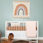 Jasmine Roth Instagram - Looking back at @hazelrothofficial’s nursery and cannot believe I get to do this again 🥹 Some of my top tips when it comes to decorating a nursery include: 🎨sticking to a color scheme 🌸prioritizing comfort and functionality 🪴optimizing storage solutions (like this DIY crate wall I made!) ☀️adding texture and patterns I’m looking forward to sharing more about my pregnancy journey with you all. But for now, what do you think - team boy or team girl?! #BuildYourHappy #RothFamilyStory #InteriorDesign #NurseryInspiration #PregnancyJourney