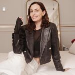 Javiera Díaz de Valdés Instagram - AMÉN ROOM en @hotelbidasoa x @amenleather y @grisanticussen_cl y esa chaqueta de la última colección de @amenleather de la querida @belemunozg @thecollectivecl 🦢 gracias por la invitación. 🤍
