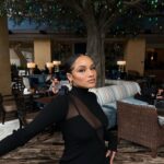 Jaylen Barron Instagram - Another @sxsw look by of course @mrenriquemelendez big purrrrr Talk about it. Dress: @davidkoma Hair: @anastacio_makeup Makeup: @caitlinkrenzbeauty