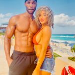 Jazmin Johnson Instagram – The husband lol! Bikini is from @jai.fit.global but you know how we do drops, so go go go