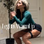 Jazmin Johnson Instagram - Optimize your leg day by warming up! So underrated, save this post so you can incorporate this into your routine! Thanks @brookehazard_fitspo this has been so helpful in my workouts. I’ve been able to get better range of motion and mind muscle connection 💪🏽 WHAT I DO TO WARM UP 👇🏻 Place a resistance band that feels challenging about 2-4 inches above the knees. I’m using “extra heavy” 1. 10 reps to the left of lateral squat 2. 10 reps to the right of lateral squat 3. 10 reps Single leg pulse to left in squat position 4. 10 reps Single leg pulse to left in squat position 5. 10 reps outward pulses with both legs Be sure to be intentional with each rep, touch the glutes to get them activated as you do this. Remember, MIND MUSCLE connection is the goal 🥅 #fitness #warmup #legday #workout #sunday #gymootd #npcbikini