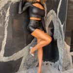 Jazmin Johnson Instagram - When visions come to life, this was a fun edit! Follow @jai.fit.global and download our app to transform not just your body but your MIND. Feel sexy & confident again! #fitness #model #leather #stylish #outfitinspiration #highheels