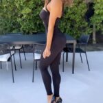 Jazmin Johnson Instagram - Happy Monday ✨ A smile, curly hair, high heels, and a whole lot of charisma! 💁‍♀️✨ Step into your power and embrace your individuality. Let’s inspire each other to shine brightly and feel unstoppable! #ownyourstyle #highheels #curls #confidence #spring #style #jumpsuit