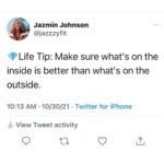Jazmin Johnson Instagram - Being your best requires diligence, patience, & resilience … just to name a few. I’m committed to my growth & reaching my full potential.