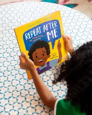 Jazmyn Simon Instagram - How's everyone spending their Sundays this summer? ☀️

How about some summertime storytime!? We can't think of a better way to pass the time (indoors) (with the AC running) than reading REPEAT AFTER ME by @jazmynsimon and @dulehill, illustrated by @shamarknightjustice 📖