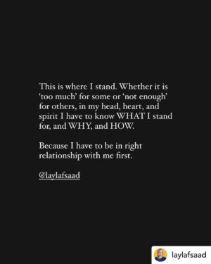 Jazmyn Simon Instagram - Written by the eloquent @laylafsaad who I have admired since first discovering her. 

The first slide tells you everything I condemn. If you choose to misunderstand me, that’s on you.