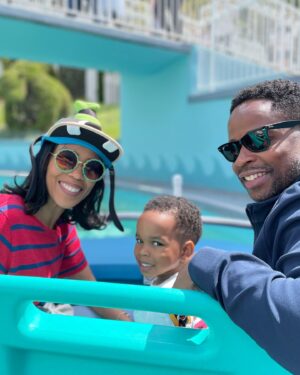 Jazmyn Simon Instagram - It was somebody’s 4th birthday today and what a time we had! Thank you to @disneyland & @disneyparks for helping us create magical moments and childhood memories! It was a day filled with fun, love and magic that will surely be a day we will never forget. Happy 4th Birthday to our son Levi! We love you so very much! ❤️☀️🎂 #HappyBirthday #Disneyland #FamilyTime