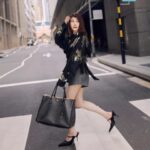 Jeanette Aw Instagram – A classic reinvented.

@Prada #Prada #PradaGalleria