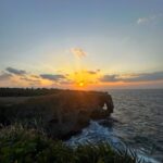 Jeanette Aw Instagram - Chasing sunsets. Cape Manzamo, known to be a spot for magnificent sunsets. The skies were overcast with grey clouds when I was there (day 1) and the very next day when it looked clear and sunny, I decided to take the 1.5hr drive down again. It wasn’t the most spectacular but it was good enough ☀️