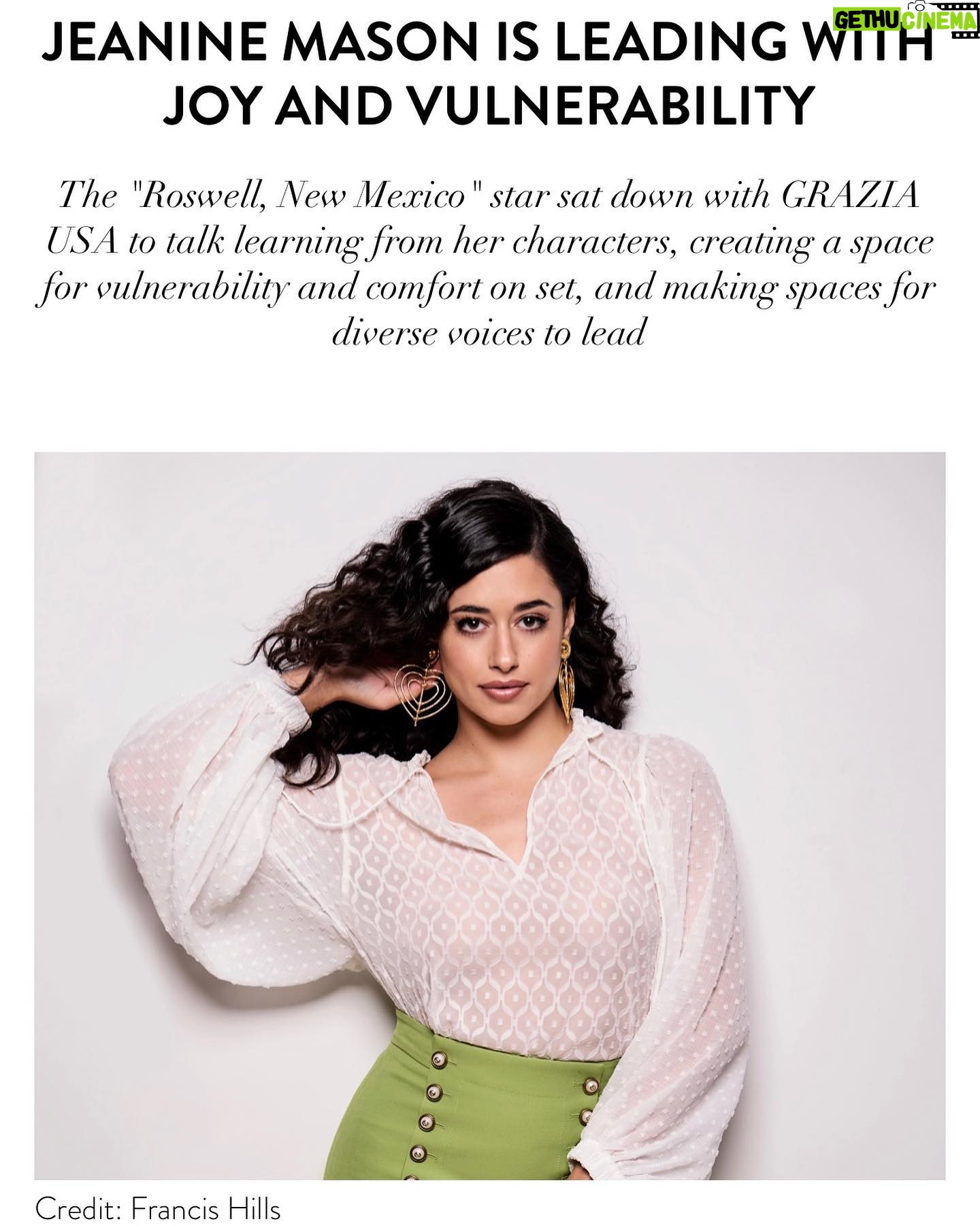 Jeanine Mason - 10.7K Likes - Thank you @graziausa for the feature & @jshsokol for your lovely words. I really appreciate this one. Link in the bio.