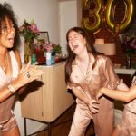 Jeanine Mason Instagram - My besties flew in to the city for a very belated 30th birthday celebration. My heart can not be fuller. These people are the thing I’m proudest of 🤍. Thank you to my friends at @lunya for your delicious jammies! And my buddy @marqwallsnyc for capturing the reunion.