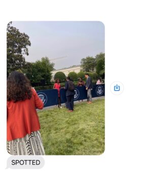 Jeanine Mason Instagram - Day at the WHITE HOUSE supporting #FlaminHot movie. I’m so proud of our community, the way we rally behind each other. It has made all the difference in my life. Honored to be here in support of a beautiful movie about facing perpetual underestimation in the face of adversity but having the desire and will to fight for what you believe in. @evalongoria directed the hell out of it! And @annieggonzalez & @jessejohngarcia are unbelievable. Go watch #FlaminHot on @hulu & @disneyplus! 

Texts with my bestie @katiegrossbard. White House is our Bravo!