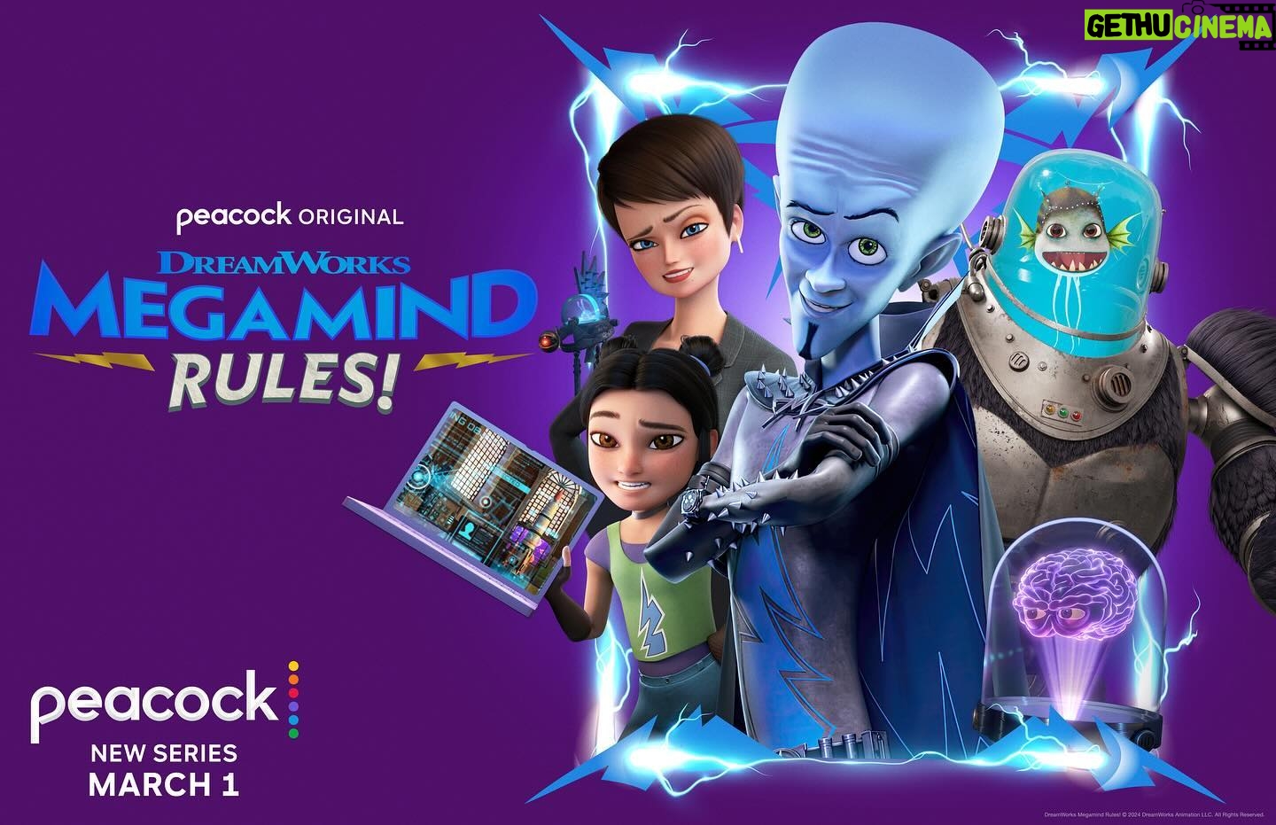 Jeanine Mason Instagram - So happy to be back with the @dreamworkstv team for #Megamind! We’ve got THE MOVIE: Megamind vs. the Doom Syndicate & THE SERIES: Megamind Rules all on @peacock today. Enjoy my girl Christina Christo, voicing her has been delicious.