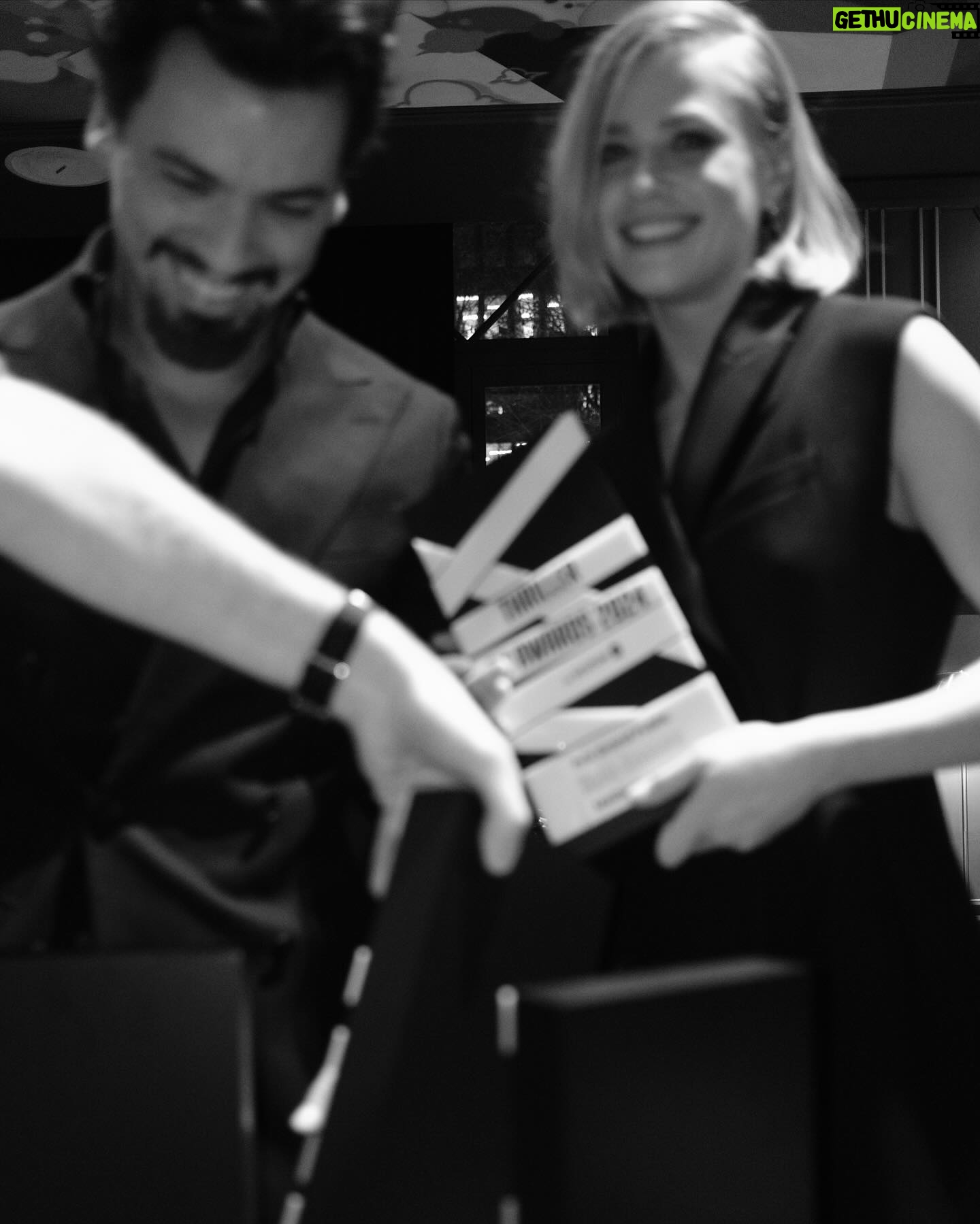 Jeanne Goursaud Instagram - MERCI THRILLER AWARDS! Won the Award as Best actress in PAX MASSILIA, Best Series PAX MASSILIA and Best actor @tewfikjallab ✨✨✨ Merci @teleloisirs , Thank you for your votes! Thank you @oliviermarchalofficiel qui m’as donner cette chance et qui a cru en moi! Merci @anne_laforestrie chez @agent_agitateur ! Merci à toute l’équipe ! Merci @netflixfr et @gaumont_ ! Merci à ma meilleure coach de français @morganka17 . Les meilleurs collègues @lanisogoyou @idir.azougli @o_barthelemy @nicolas.duvauchelle @moussa_maaskri @diouckoma @samir_boitard @florencethomassinofficiel @lucielebrn @michaelerpelding.officiel @mila_rigaudon ! Merci @claireandrieunew et merci @gandolfi_chauffeur_prive ✨✨✨ Styling @luijvpi in @dior maquillage @christelbontemps inspo @philippverheyen @martensgarten