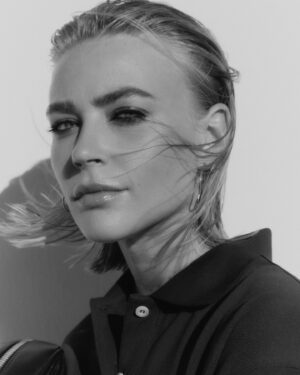 Jeanne Goursaud Instagram - Thank you @miumiu for @festivaldecannes 

@fuegoparis hair and make up @philippverheyen @tillzettl styling @luijvpi @martensgarten 📸 by @robinkater