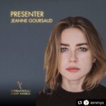 Jeanne Goursaud Instagram - Such a huge honour to be presenting at the i Emmy Awards in New York City ! Thank you