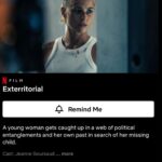 Jeanne Goursaud Instagram - Set the reminder on Netflix for EXTERRITORIAL coming soon on @netflix 🫶🏻