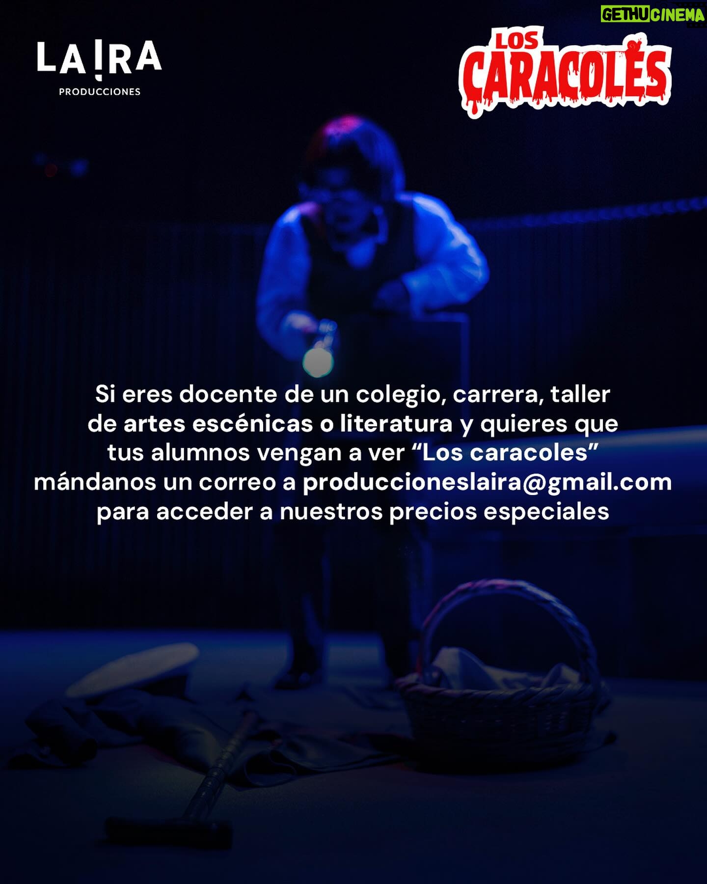 Jely Reategui Instagram - Tenemos promociones especiales! 😱🎉 Si quieres venir con tu grupo de alumnos a ver la obra de Ribeyro en escena tenemos descuentos especiales para ustedes! 🧡 esta semana está por agotarse todas las entradas 😱 Los caracoles 🐌 De Julio Ramón Ribeyro Dirigida por @manuelgoldp ¡Los esperamos! 💫🫶