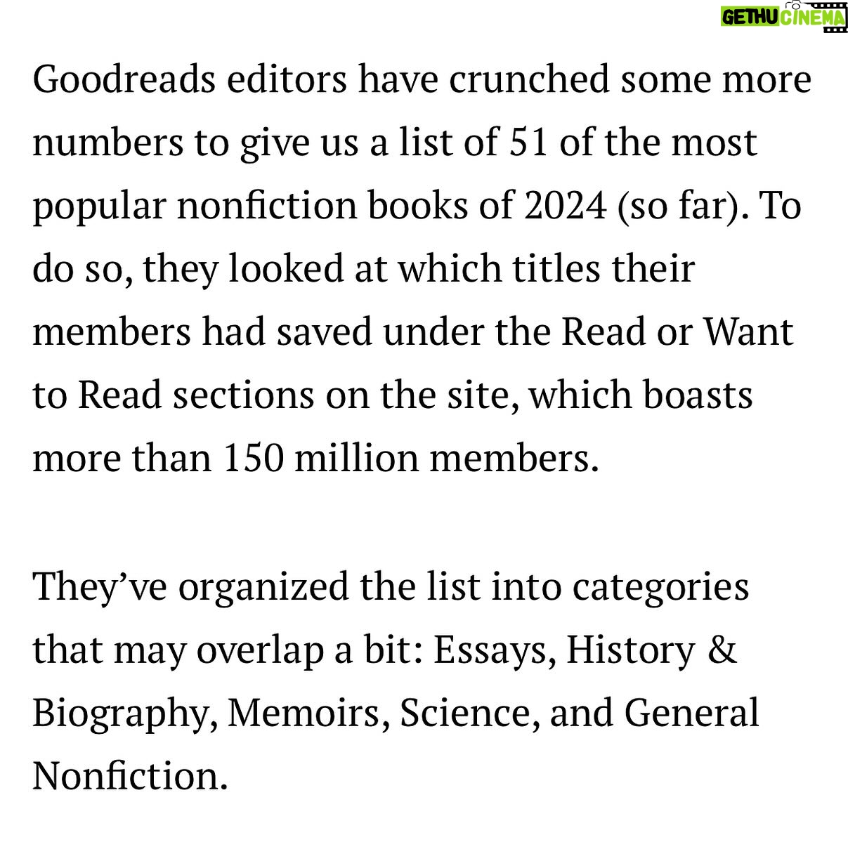 Jen Gunter Instagram - Pleasantly surprised to find out that Blood: The Science, Medicine, and Mythology of Menstruation is one of the most popular nonfiction books on @goodreads so far for 2024. I was surprised because my books always get some purposely awful reviews from the unregulated, unstudied pharmaceutical industry, a.k.a. those who support naturopaths, functional providers or all kinds, and the wellness industrial complex. To be clear, I review the evidence, such as it is, for many “natural” products in this book and it is patriarchal to say women should follow practices and therapies with essentially zero quality research! Don’t women deserve research? 🧐 it’s not my fault the studies are crap and the unscrupulous have no issue with that! I discuss a variety of different supplements in the book and present the research such as it is so people can make informed choices. I get questions in my DMs constantly, and almost always you can find the answer in Blood, one of my other books, or on The Vajenda! For example, this week I was asked about CBD tampons (info is in Blood), what to do when you are in your 20s and have not had a period in 4 months (answer in Blood), and what do I think of supplements for PMS (also in Blood!). Thank you to everyone who read Blood and reviewed it. It means a lot of me.