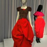 Jen Gunter Instagram – We went to the “Fashioning San Francisco” exhibit at the @deyoungmuseum and here are some of my favorite outfits. 

The first two images are the Junon dress (Dior), and it is breathtaking. 

I also loved the red, pirate-esque dress, which I think was Comme des Garçons and the tea length black dress with the stunning pleats (also a Dior). I was left feeling a bit like Mrs. Harris…oh to have a Dior gown. 

The skills required to produce some (likely all) of these outfits are something to behold. For the purple pleated dress at the end it took 7 yards of fabric to make one yard of pleated fabric! 

The shoe exhibit was a disappointment. Maybe 9 or 10 pairs of shoes! Sigh.