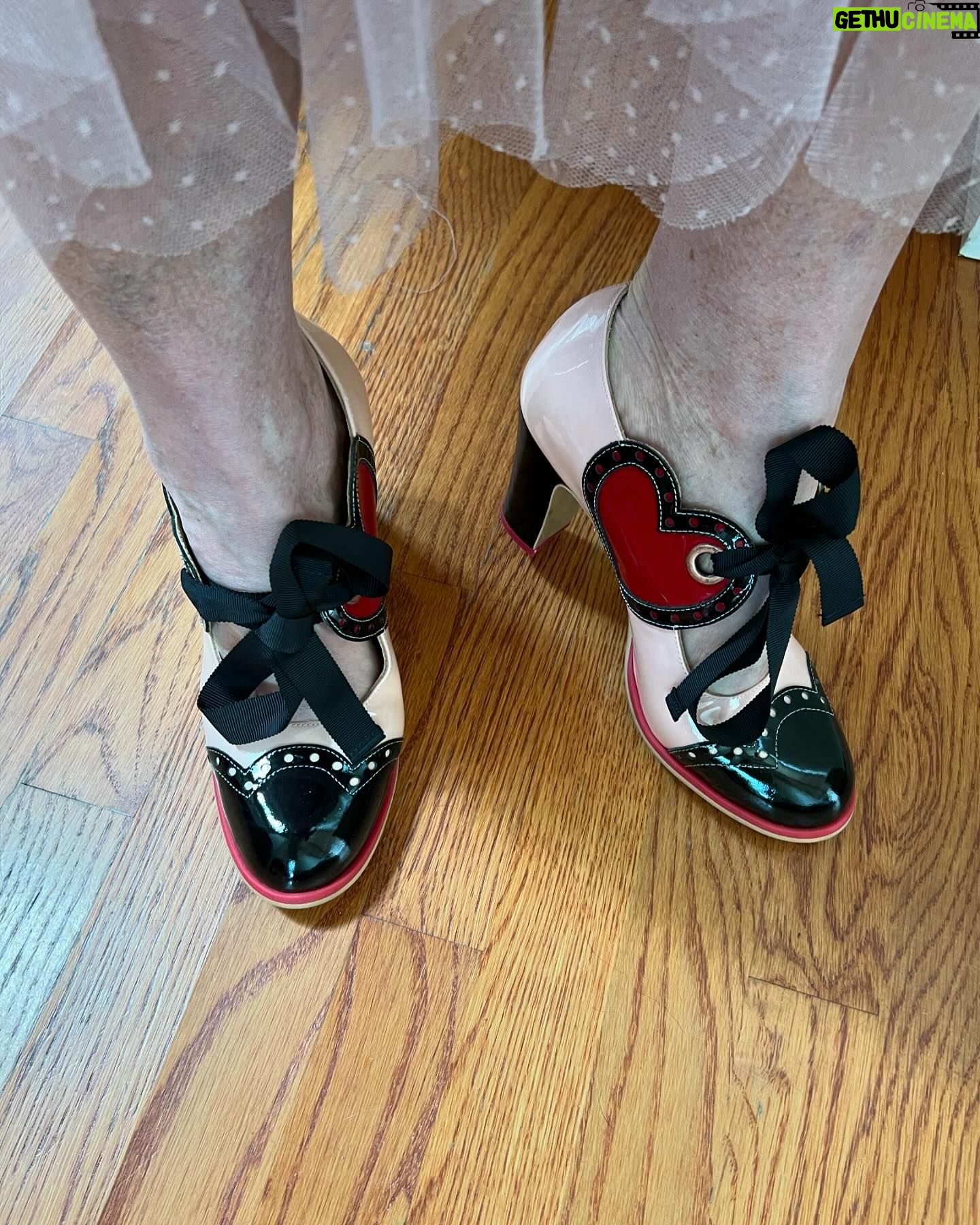 Jen Gunter Instagram - Happy @fluevog day to all who celebrate! Here I am in three of my beauties, with styling assistance from my son, Oliver. I chose these three pairs because I sadly don’t wear them enough!! I need to fix my rotation! And of course I have posted many times about my Dr. Gunter shoes, which come in 3 colors and are so very comfortable.