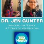 Jen Gunter Instagram - I sat down with the brilliant Dr. Jen Gunter (@drjengunter), OB/GYN and fierce advocate for women’s health, on this must-listen TED Health episode out today! Dive into the truth behind period myths as Dr. Gunter debunks the idea of menstrual syncing, pheromones and more. Don’t miss this conversation and grab your copy of her book, “Blood: The Science, Medicine, and Mythology of Menstruation” to empower yourself with knowledge! Listen to the full @TED Health episode wherever you get your podcasts.