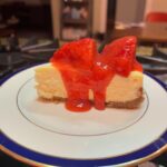 Jen Gunter Instagram - It was a day of baking! Cheesecake with strawberry sauce. No cracks in the cheesecake!!!! Also a @sallysbakeblog recipe. I have made it several times and it is soooooo tasty.