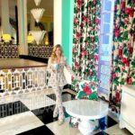 Jen Lilley Instagram - I don’t always get to go @the_greenbrier, but when I do, I try my best to match Mrs. Draper’s drapes! You can win a winter wonderland weekend at The Greenbrier where you’ll be pampered by the decor, food, and Southern hospitality by showing love to girls and women in shelters this Valentines! 💕 Go to ChristmasIsNotCancelled.com now to learn more!
