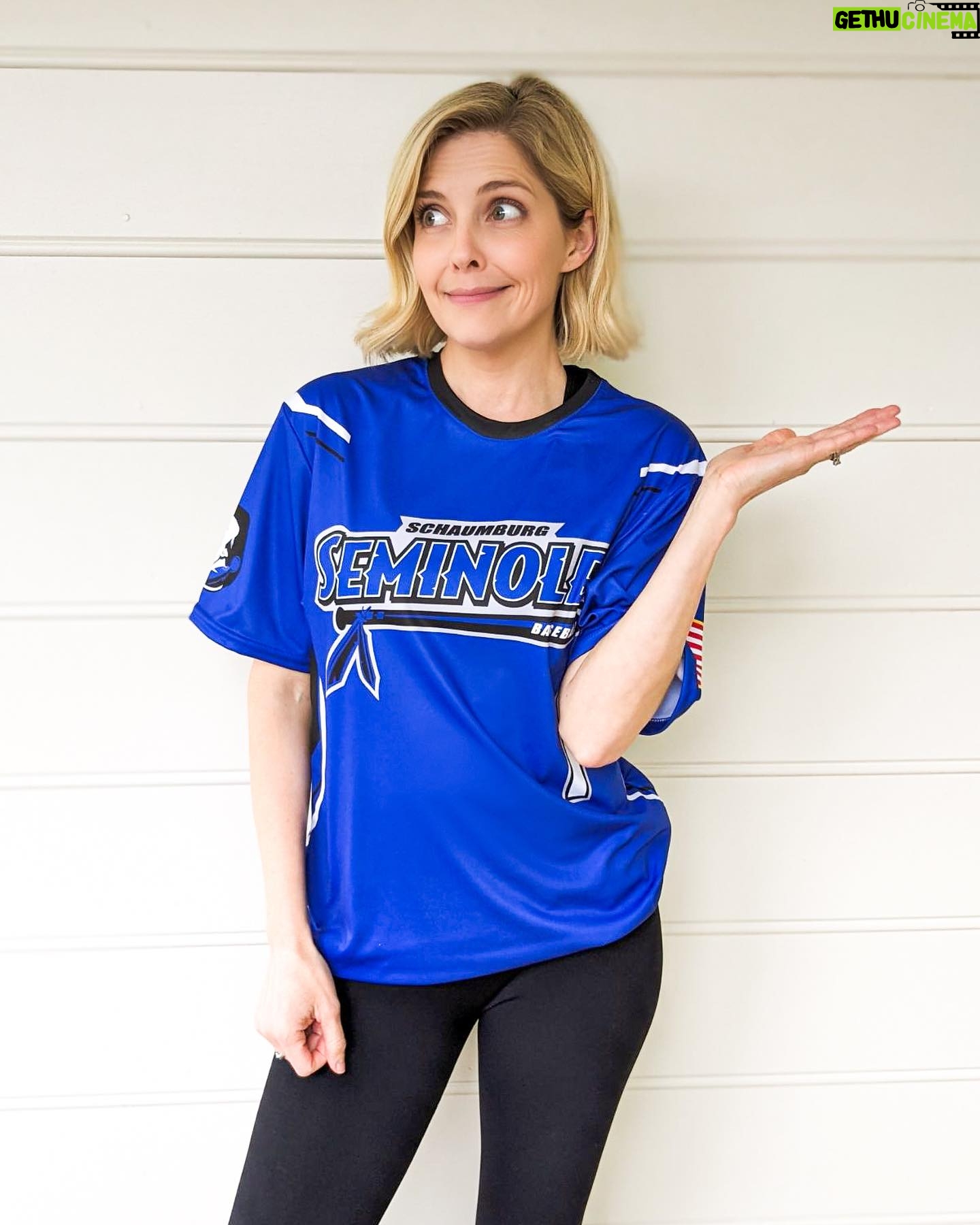 Jen Lilley Instagram - So…I’m throwing out the 1st Pitch at the stadium for the Schaumburg Seminoles National Baseball Program on July 17th at 3:30. I told my buddy Russ Gangler I’m the worlds WORST pitcher, but he kept inviting me so I finally said yes! Come join me for the hilarity and embarrassment this July! Go Seminoles!