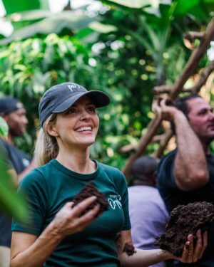 Jen Lilley Instagram - This was hands down, my favorite service project EVER!!!! We got to replace a leaking thatch roof, make the house taller, and install a metal roof. I don’t have a final photo, but this day was simply incredible. It meant so much to the family. They cried. I cried. And then my inner child, who played in the dirt way too much, got to come out and make mud pies and learn how to make a real mud hut. I finally have a skill for the apocalypse that’s more useful than encouraging others 😆🙌❤️. I hope I get to do this again. Best day ever. Thank you @project_orphans for everything you do every single day!  You love SO well!! 
PS @brittanyraestokes standing behind me like “this girl🤦🏼‍♀️” 😆😆❤️