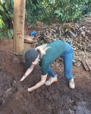 Jen Lilley Instagram - This was hands down, my favorite service project EVER!!!! We got to replace a leaking thatch roof, make the house taller, and install a metal roof. I don’t have a final photo, but this day was simply incredible. It meant so much to the family. They cried. I cried. And then my inner child, who played in the dirt way too much, got to come out and make mud pies and learn how to make a real mud hut. I finally have a skill for the apocalypse that’s more useful than encouraging others 😆🙌❤️. I hope I get to do this again. Best day ever. Thank you @project_orphans for everything you do every single day!  You love SO well!! 
PS @brittanyraestokes standing behind me like “this girl🤦🏼‍♀️” 😆😆❤️
