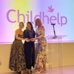Jen Lilley Instagram - An honor receiving the Inspirational Award at the @childhelpoc fashion show today! We dedicate this to our amazing community at @christmasisnotcancelled together we do and can do so much!
