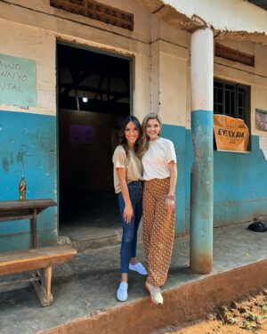 Jen Lilley Instagram - Day 1 of Uganda and my life is already changed forever.  A photo could never capture the incredible heart, work, and integrity that is @project_orphans. Today, I saw their new school which is almost completed, was part of a medical camp, prayed for so many people, and I got to meet John, our King of Hearts (more on that later, but if you supported that first single, you know) ❤️. I am so incredibly grateful I get to do life with @brittanyraestokes @christinayarid and @ashleymcky.  pS Britt I just realized you’re giving me a mustache in the first photo 😆🤷🏼‍♀️