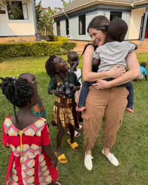 Jen Lilley Instagram - Day 1 of Uganda and my life is already changed forever.  A photo could never capture the incredible heart, work, and integrity that is @project_orphans. Today, I saw their new school which is almost completed, was part of a medical camp, prayed for so many people, and I got to meet John, our King of Hearts (more on that later, but if you supported that first single, you know) ❤️. I am so incredibly grateful I get to do life with @brittanyraestokes @christinayarid and @ashleymcky.  pS Britt I just realized you’re giving me a mustache in the first photo 😆🤷🏼‍♀️