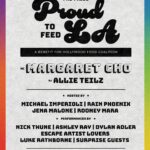 Jena Malone Instagram – 📣 TUESDAY, 5/28 Gift Horse Project presents:
“Pre-Pride Proud to Feed LA,” a benefit for HOLLYWOOD FOOD COALITION  @littlesecret_la !

Hosted by Michael Imperioli, Rain Phoenix, Jena Malone & Rooney Mara. 

With live performances by Margaret Cho, Nick Thune, Ashley Ray, Dylan Adler, Luke Rathborne, Escape Artist Lovers   surprise guests TBA. 

 DJ set by Allie Teilz 

Flyer @chris.tucci 

Event will also feature an auction & vendors! 100% of proceeds benefit Hollywood Food Coalition!

If you’re interested in vending, sponsoring, or donating a item to our fundraising auction please contact @gifthorsepro or @cuteanon__ 

730 Doors
830 Show
10-late DJ’s/ dance party

21 . Located in Frogtown/Elysian Valley. Event is primarily outdoors. You’ll receive exact address in Fanimal email 48 hrs before event — don’t delete!!

PARKING: Rideshare or public transit recommended, but there is also parking all a
long 18th & Pasadena.