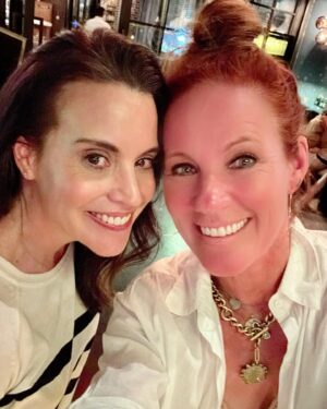 Jenna Leigh Green Instagram - I basically just stalked her and forced her to drink wine with me. 
•
Such a joy to have a catch up with this beautiful human. Adore you, @reddonovan…OG mean girls 4 life! 
#nyc #ladydate #tgif #meangirls