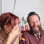 Jenna Elfman Instagram - Been together for 32 years & still have these moments often. Grateful for that!😍 @kickingelfman fun bits coming to ya SOON! #MarriageIsFunny