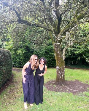 Jenna Laurenzo Instagram - Tried to find the perfect moss covered tree for a date pic 📸@aine_like_onya 
.
.
.
Met this one 11 years ago today. Happy to celebrate the nuptials of @odwyer.eamon @fitzie1012 on this beautiful Irish day ☘️ ❤️
.
.
.
Thanks for making us laugh @bruto_47 @heydr.jude #wedding #datenight #ireland