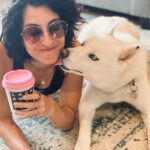 Jenna Laurenzo Instagram – We were promised treats @aine_like_onya 🐶 
.
.
.
#siberianhusky #husky #puppylove #sunday #coffeetime