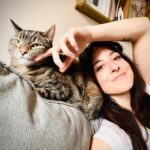 Jenna Laurenzo Instagram – “Your house will always be blessed with love, laughter, and friendship if you have a cat.” – Lewis Carroll
.
.
.
Reaching for love from Radha. She’s reaching back with sass 🐱