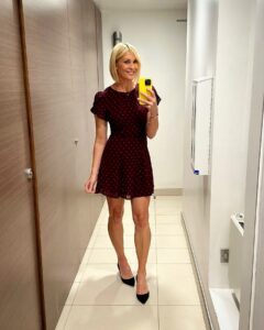 Jenni Falconer Instagram - Bank holiday weekend incoming… you know what that means?! ☔️ 🥂 💃🏼 💙 Also super excited that it’s the All Time Top 500 on @smoothradio. The best songs all weekend. And the brilliant Anya Culling is on RunPod. 🏃🏼‍♀️ @a.culling It’s all go! 💙💙💙 #inworkloomirrorselfie #falconerfashion