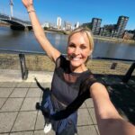 Jenni Falconer Instagram - Sun’s out…. ☀️ 💙🏃🏼‍♀️ What’s it like where you are? Where I am, it’s a great day….finally. 😊 #sunsout #run #runner #runpod #runpodrunclub