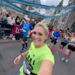 Jenni Falconer Instagram - Iconic marathon moment. 💙🏃🏼‍♀️🏃‍♂️🏃🏼☀️ #londonmarathon @londonmarathon