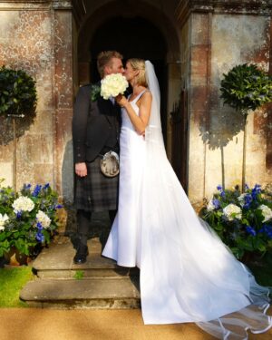 Jenni Falconer Instagram - 14 years ❤️ 👰 🤵 🥰

‘Marriage is finding that one special someone that you want to annoy for the rest of your life.’ 
….someone who will also take the bins out. 💋😜

#anniversary #14years