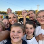 Jennie Finch Instagram - Such a sweet afternoon with these precious kiddos in the small town of Oak Hill, OH with @scottslawn & @mlb