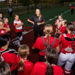 Jennie Finch Instagram - Jennie Finch concluded her eight city pitching tour on Tuesday at the Reds Youth Academy and what an honor it was to have her work with our girls! 25 pitchers and 25 catchers attended the clinic where Jennie revealed her pitching secrets, rhythm, power and speed. #stickitandspinit This was a once in a lifetime opportunity for these student-athletes to not only meet and learn from Jennie, but also see where a passion for softball can lead. Thank you @jfinch27 !! 🐐🥎