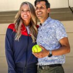 Jennie Finch Instagram - The celebration continued for our new stadium partnership with @DevonEnergy! Jennie Finch was honored as a guest speaker for the event and had a moving words on this partnership and what it means to the sport! (Slide 3 & 6). #USASoftball, OKC Spark, OU Softball, and OSU Softball had representatives at the Devon Employee Event in Downtown OKC at the Devon Tower to sign autographs and throw some batting practice!