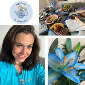 Jennie Jacques Instagram - It’s #meawarenessday May 12th 🦋 coinciding with #florencenightingale bday who was sadly bedridden 🛌 for most of the later half of her life! See @smileforme post ⬆️ I’ve also included a post from @longcovidsos 💥for fighting the good fight together is key - along with my #tb posts of @teapartyform.e celebrating 🥳 #bluesunday 
*
This Sunday I’ll be joining @teapartyform.e #bluesunday2023 & hopefully throwing some sort of blue themed party 🎉 it’s so easy to join in; 
1. wear something blue 💙 
2. get out your fave cups, saucers & maybe a slice of cake 🍰 
3. donate what you’d pay in a cafe to one of the #mecharities - I’ll pop @teapartyform.e donation page as a link in my LinkTree 🌳 check the old bio ⬆️ 
*
If you enter the @bake4mecfs contest, why not take a slice of what ever you bake with a coffee ☕️ over to @teapartyform.e & get partying with us! 
*
Each year I have had a different tea party 🎈 to join this incredible @teapartyform.e fundraiser - one with my dog 🐶 - a virtual party with @historyvikings Queens @officialamybailey @therealalyssas @katherynwinnick 💥 & a blue themed books-in-bed party too 😂 
*
A toast to light hearted ways to raise funds & awareness for a dark illness & moreover to including the #millionsmissing